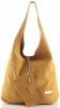 Bőr táska shopper bag Vittoria Gotti mustár V8802